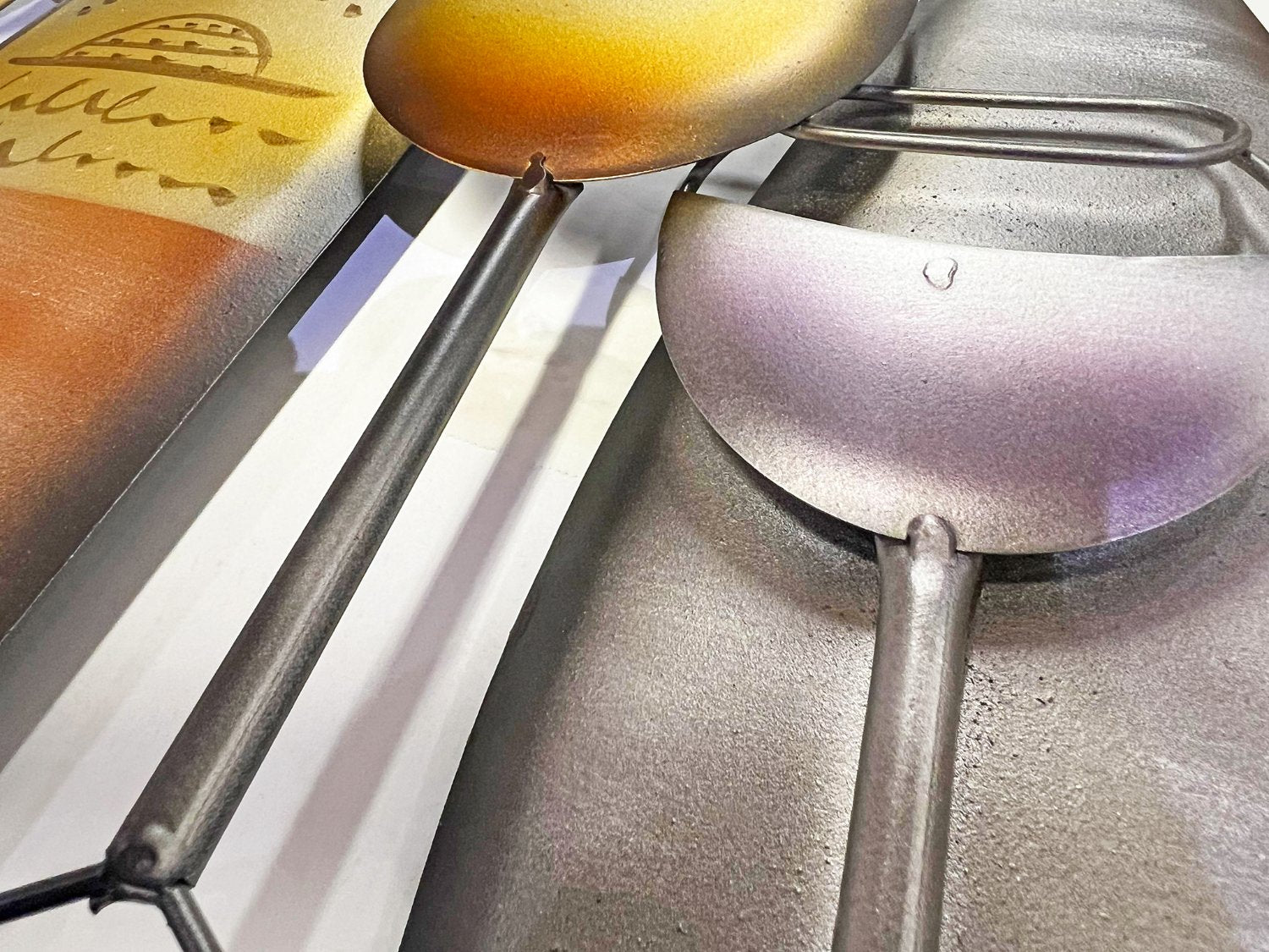 Flesssen en glazen - 100x57 cm