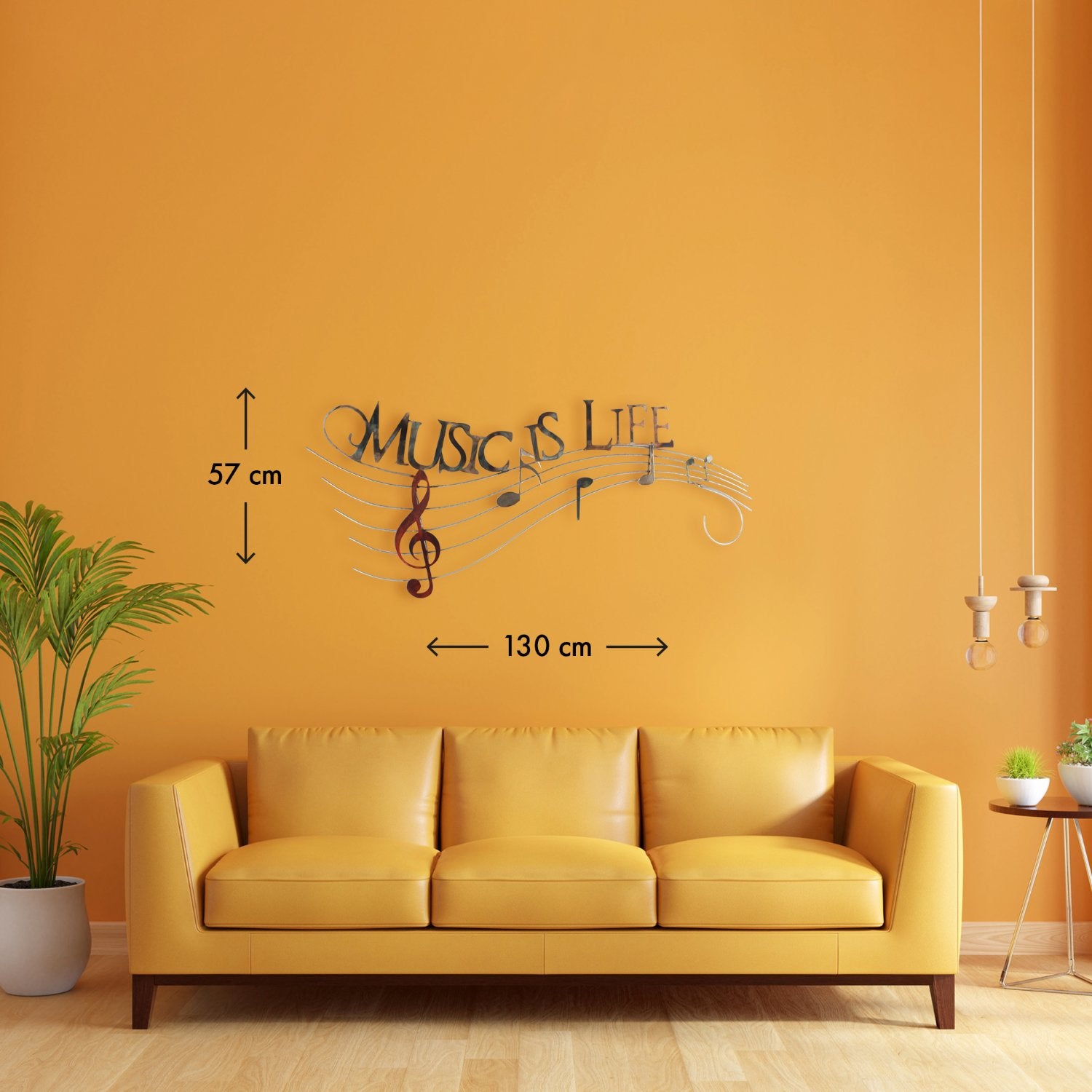 Music is Life - 130x57 cm