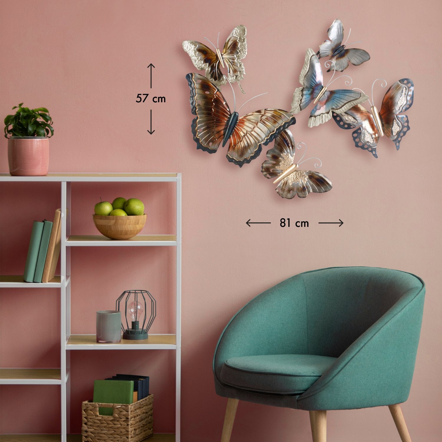 Vlinderfamilie - 81x57 cm