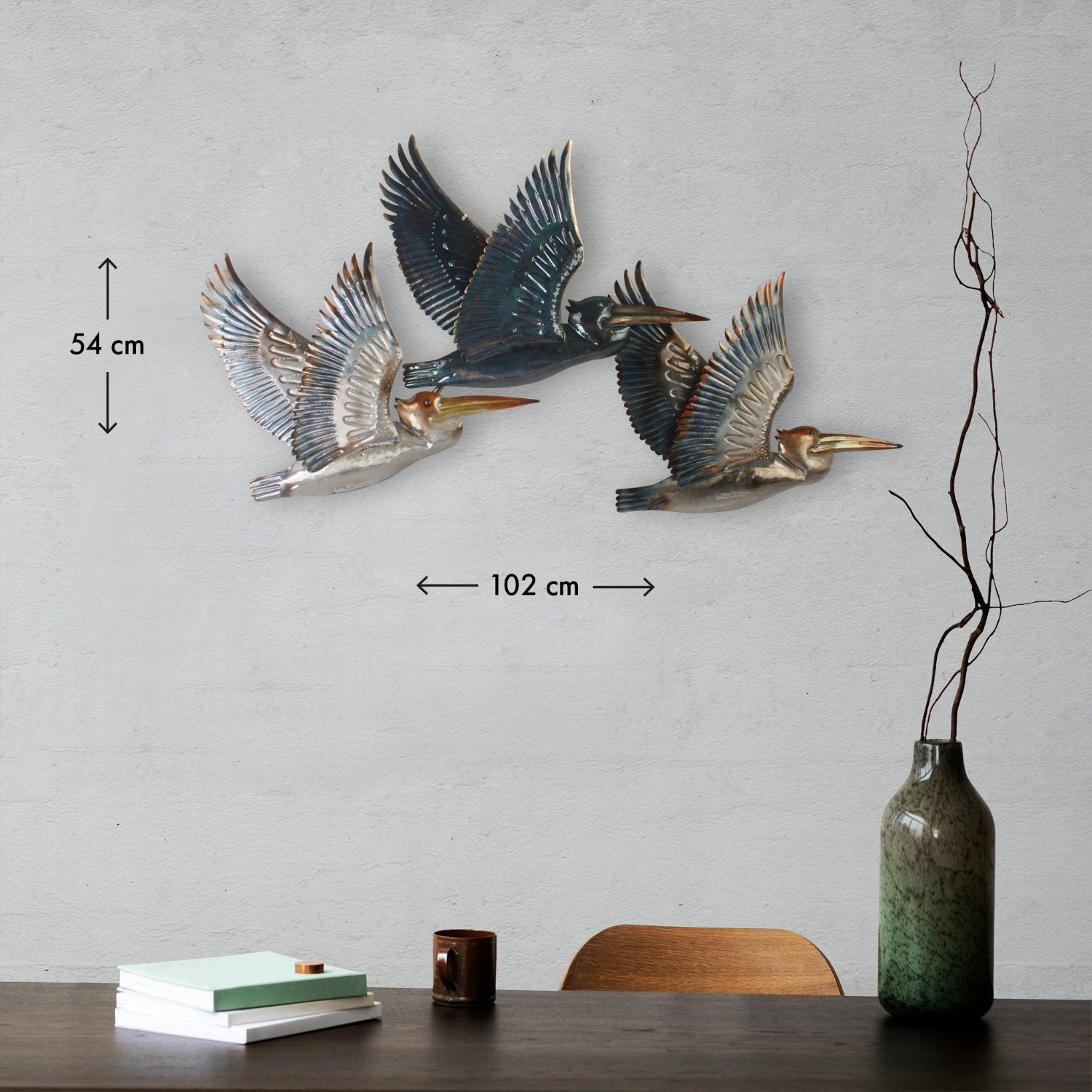 Pelican trio - 102x54 cm