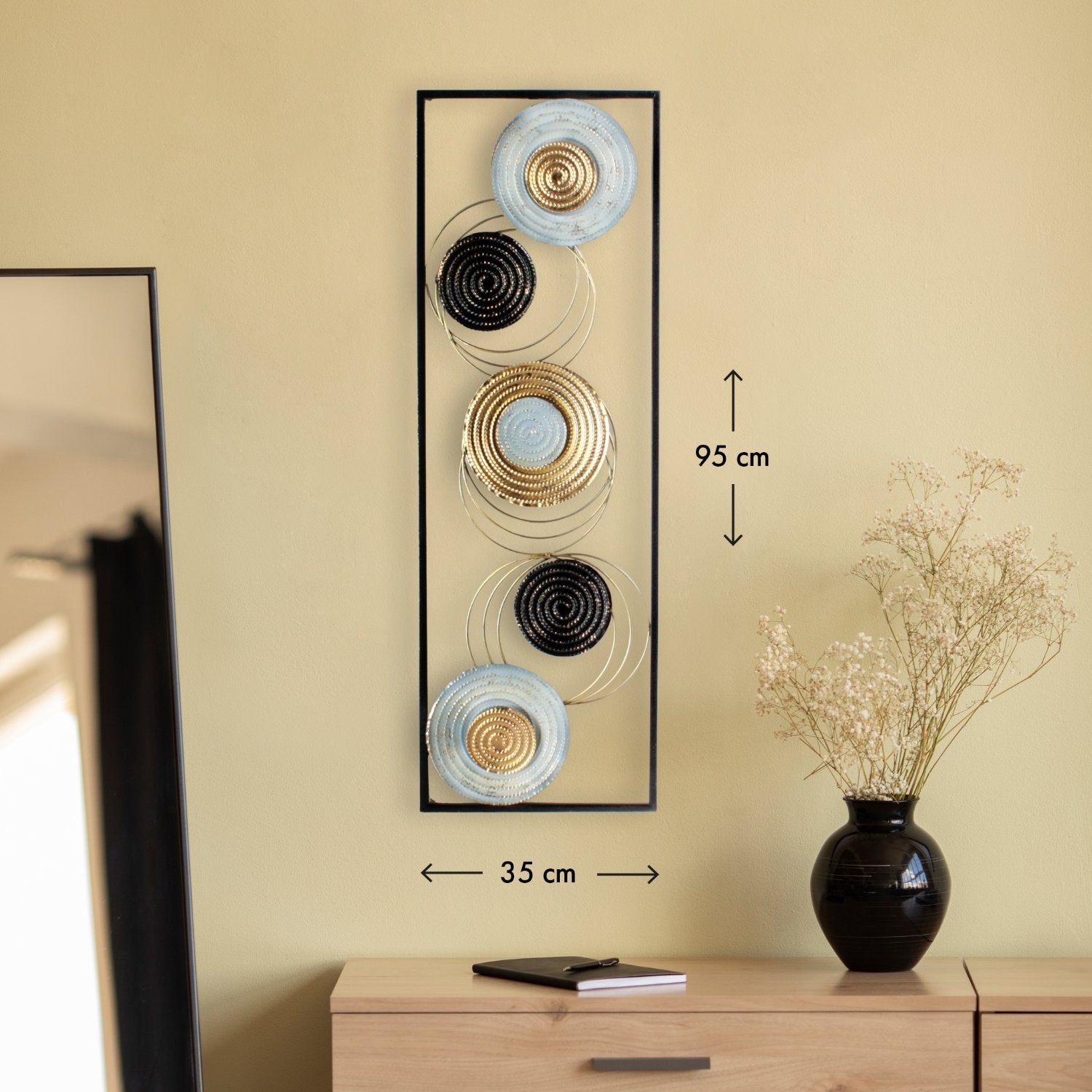 Golden rings - 30x91 cm