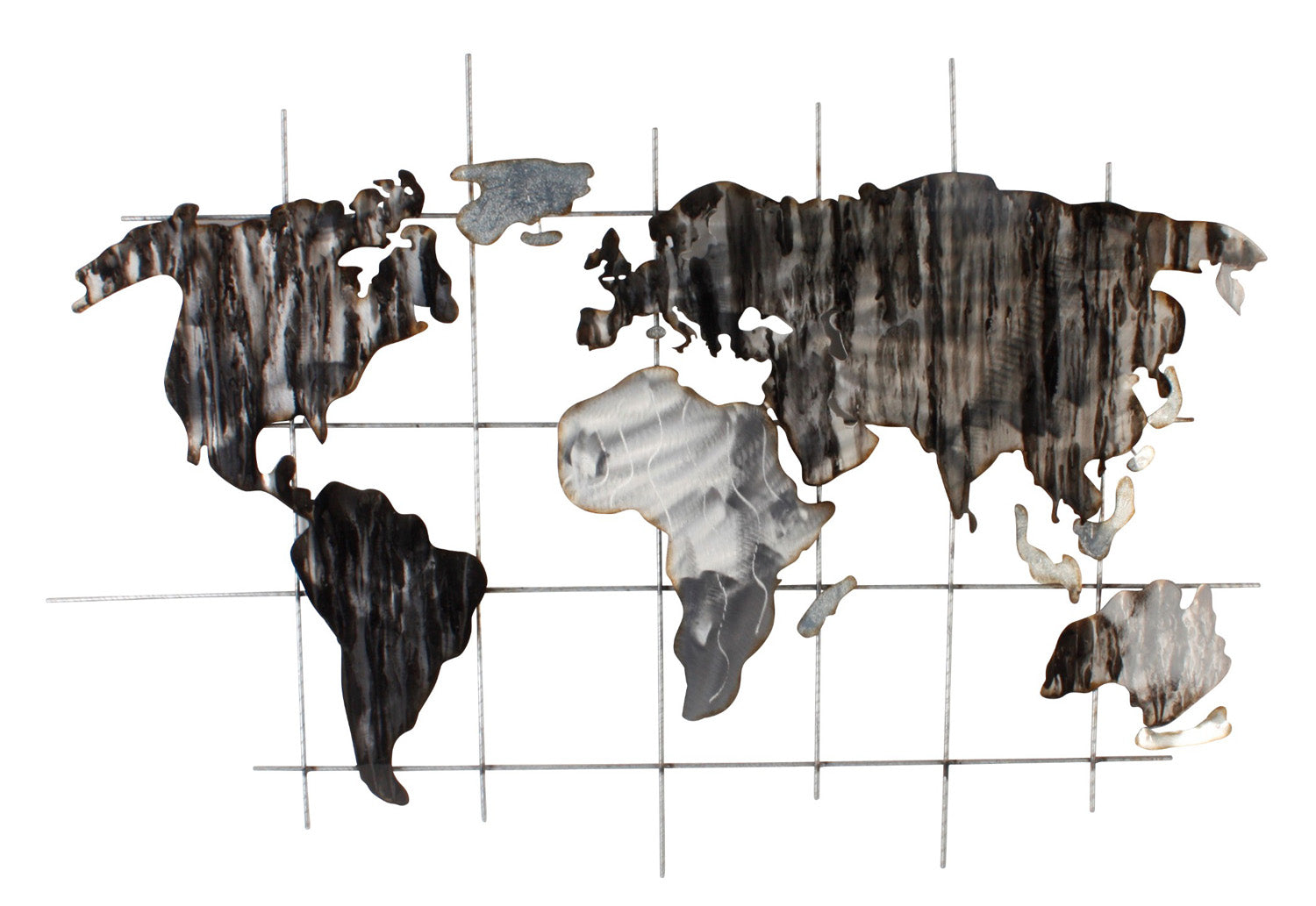 Monochrome World Map - 106x70 cm